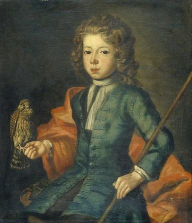 Love Parry III (1720-1778) as a young falconer BRITISH SCHOOL, 18th Century
